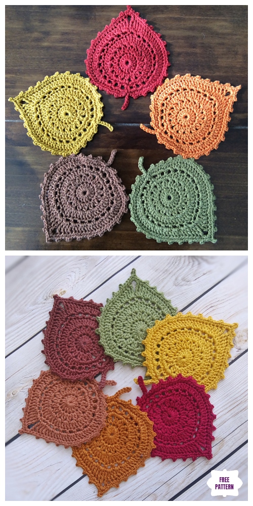 free leaf crochet pattern
