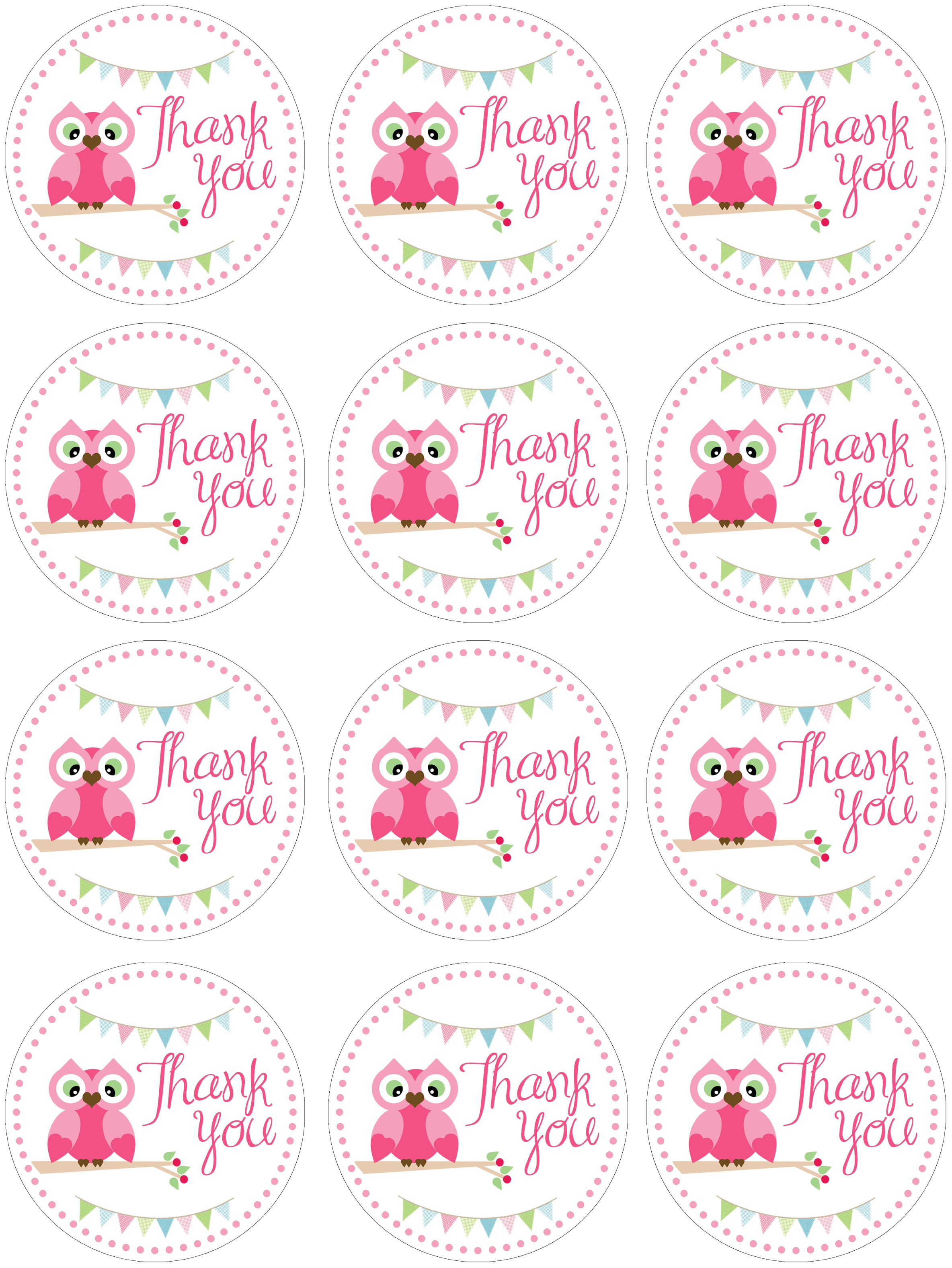 Shower Baby Free Printable Baby Shower Thank You Labels