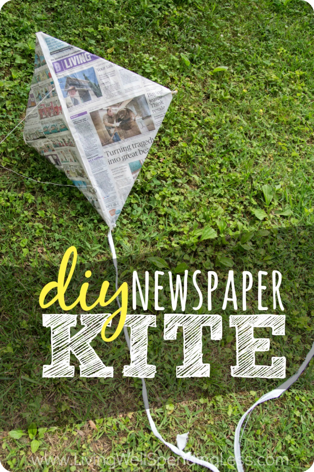 newspaper kite