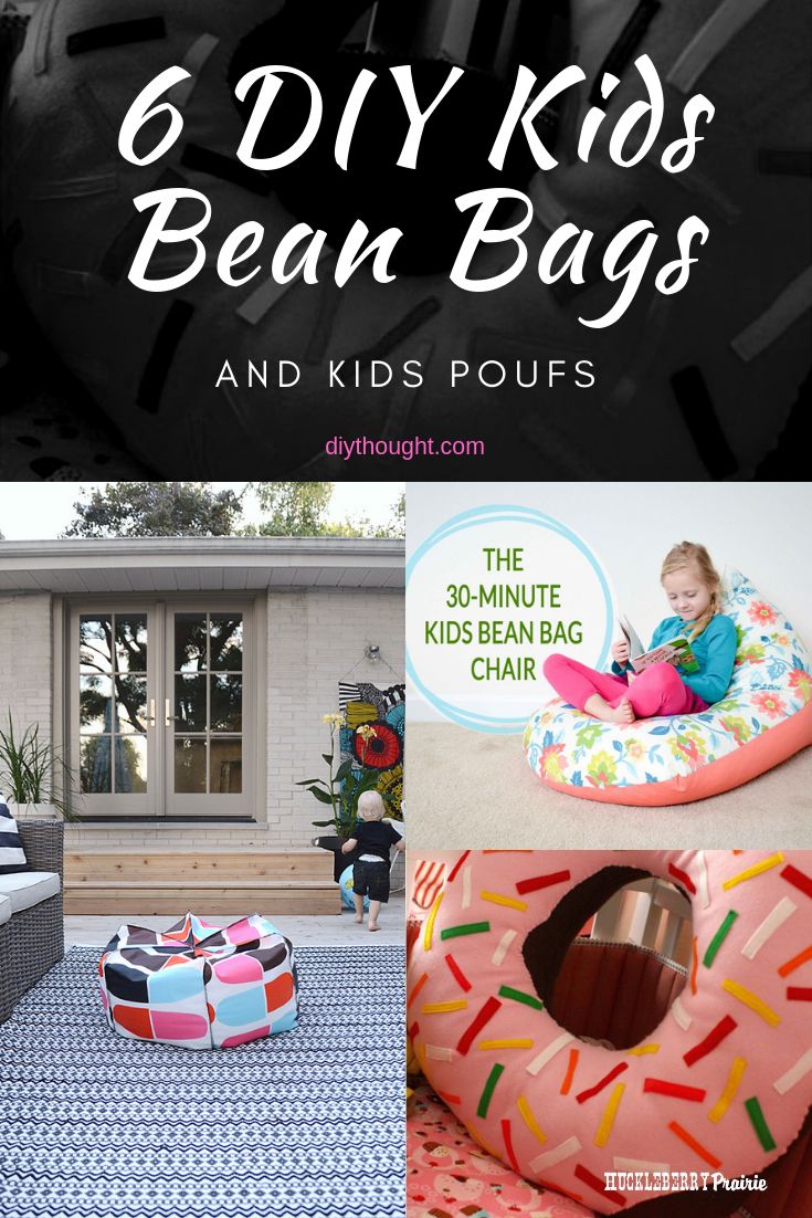 6 Diy Kids Bean Bags And Kids Poufs