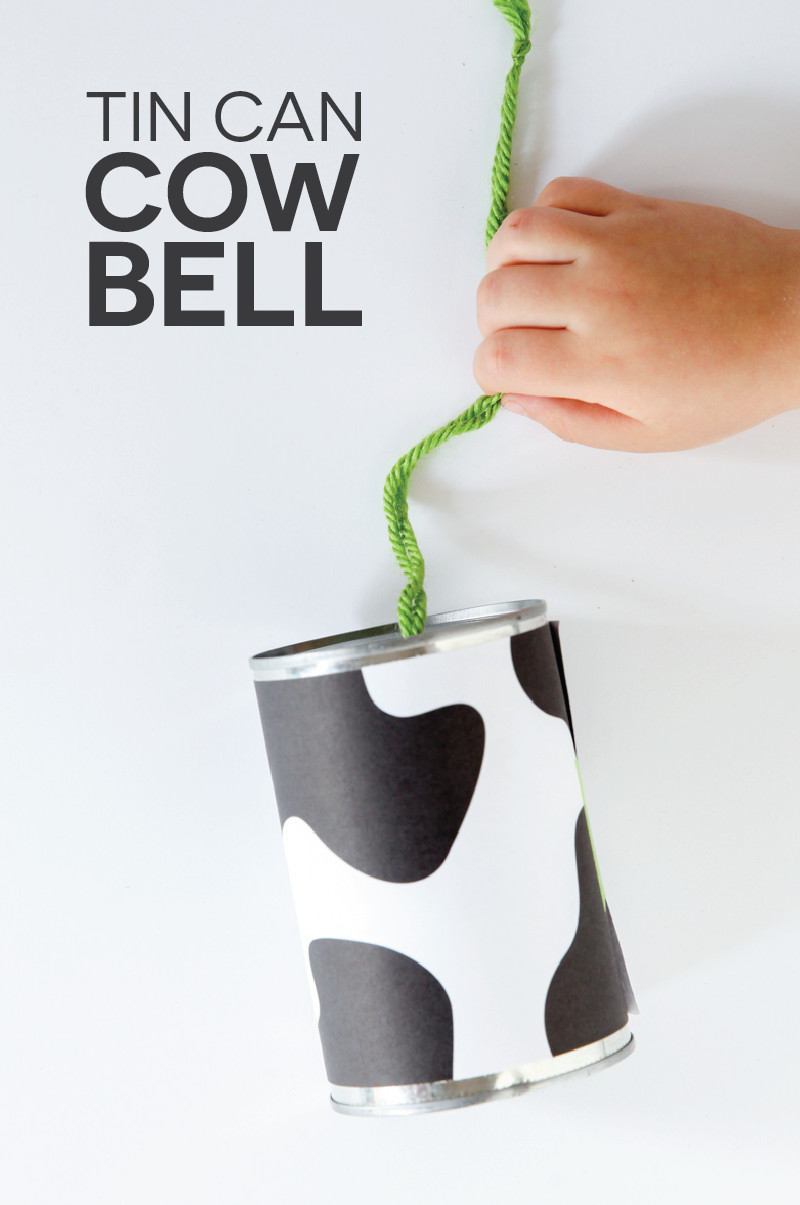 Tin can cow bell DIY