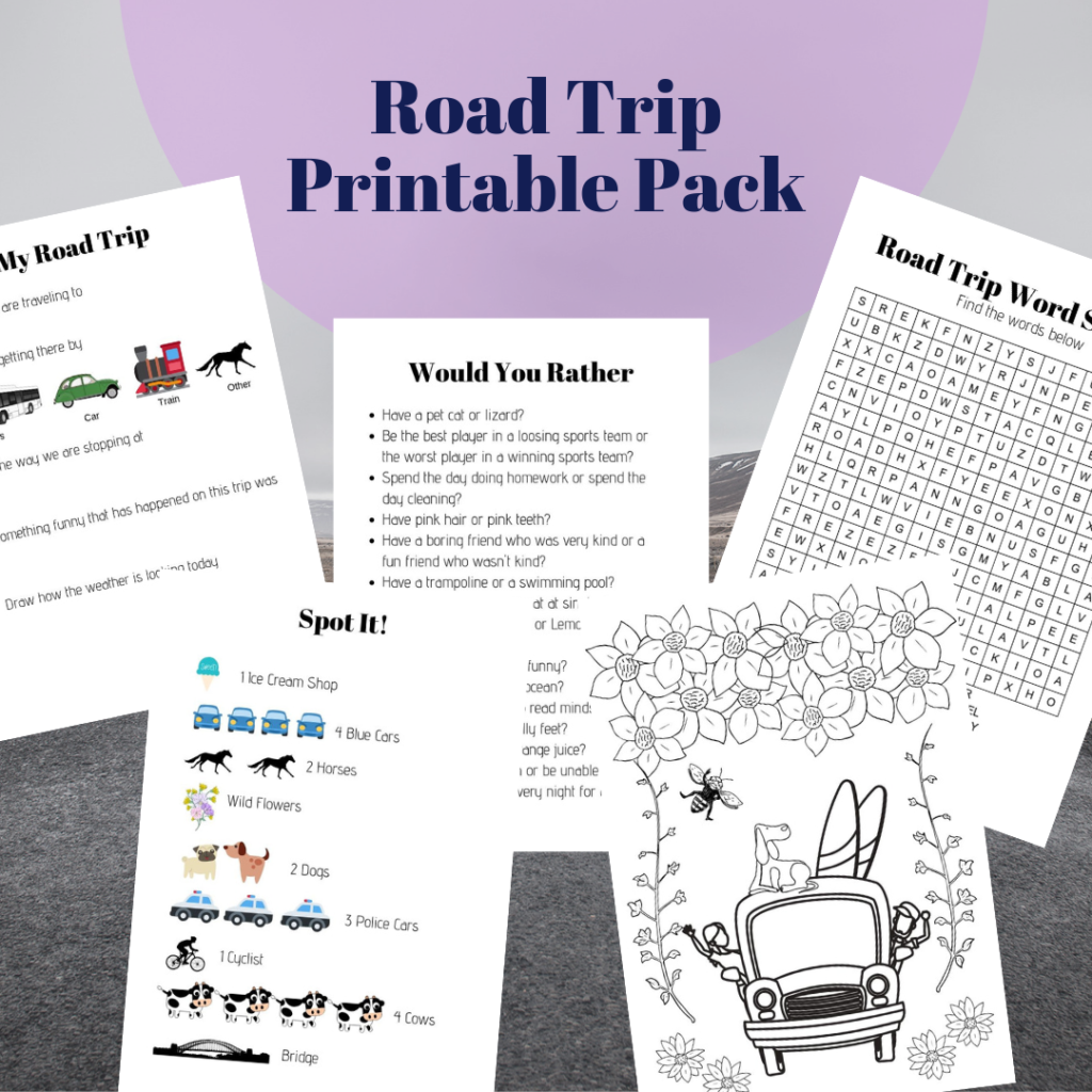 Road Trip Printable Pack diy Thought Road Trip Printable Pack diy Thought