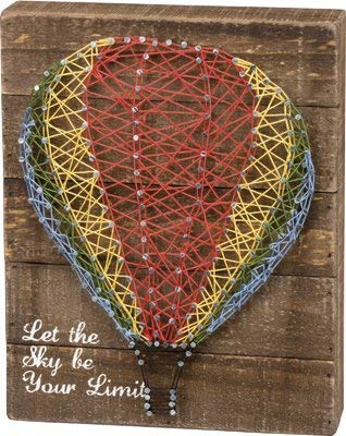 hot air balloon string art