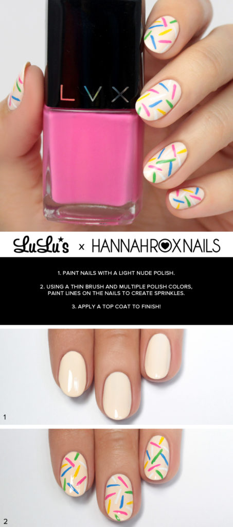 sprinkle nail art