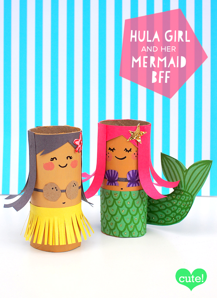 toilet roll mermaid craft