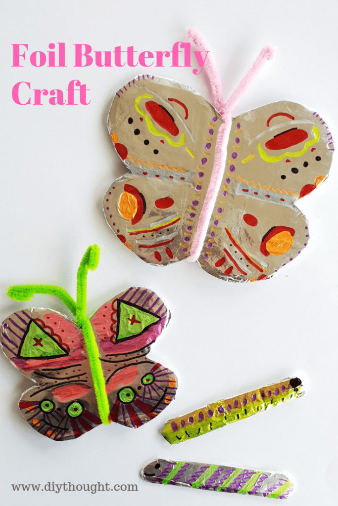 Foil butterfly craft