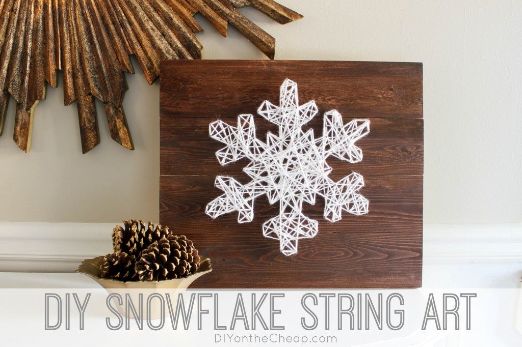 snowflake string art