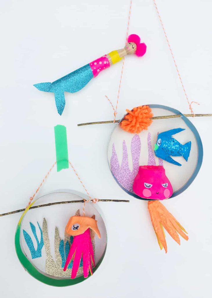 underwater mermaid fish wall hanging craft