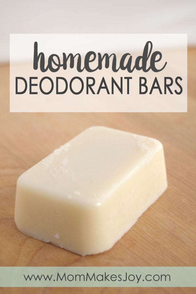 DIY natural deodorant bars 