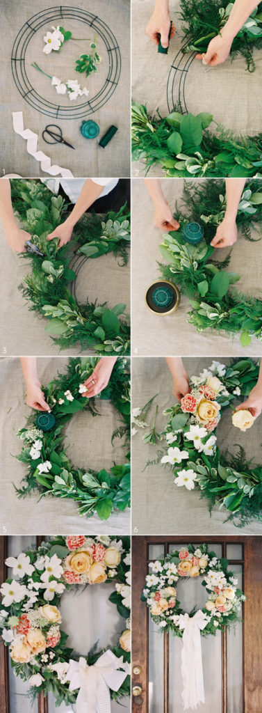 Fresh flower wreath