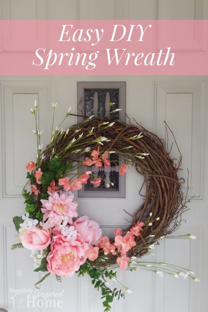 Easy DIY spring wreath