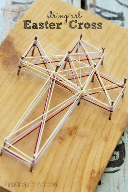 cross string art
