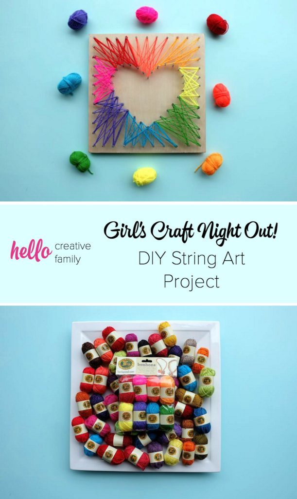 heart string art