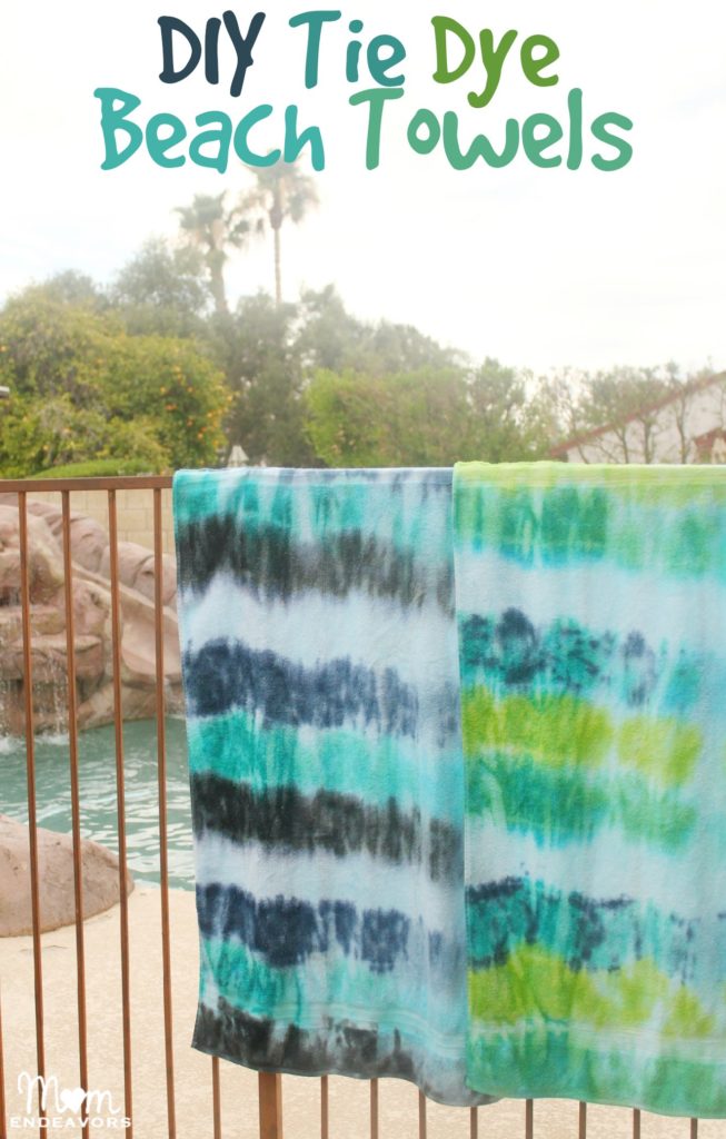 tie dye beach towel 
