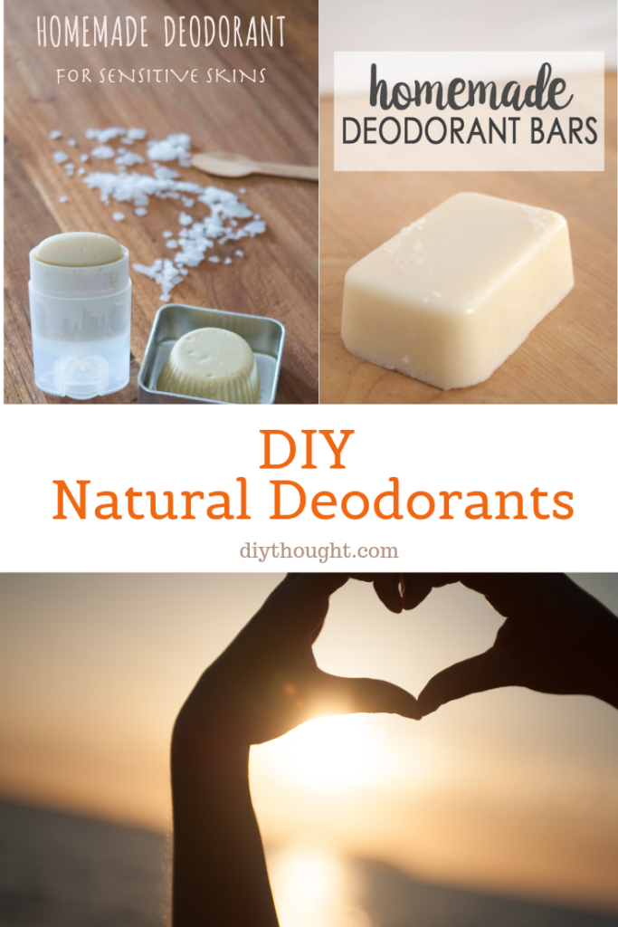 DIY natural deodorants