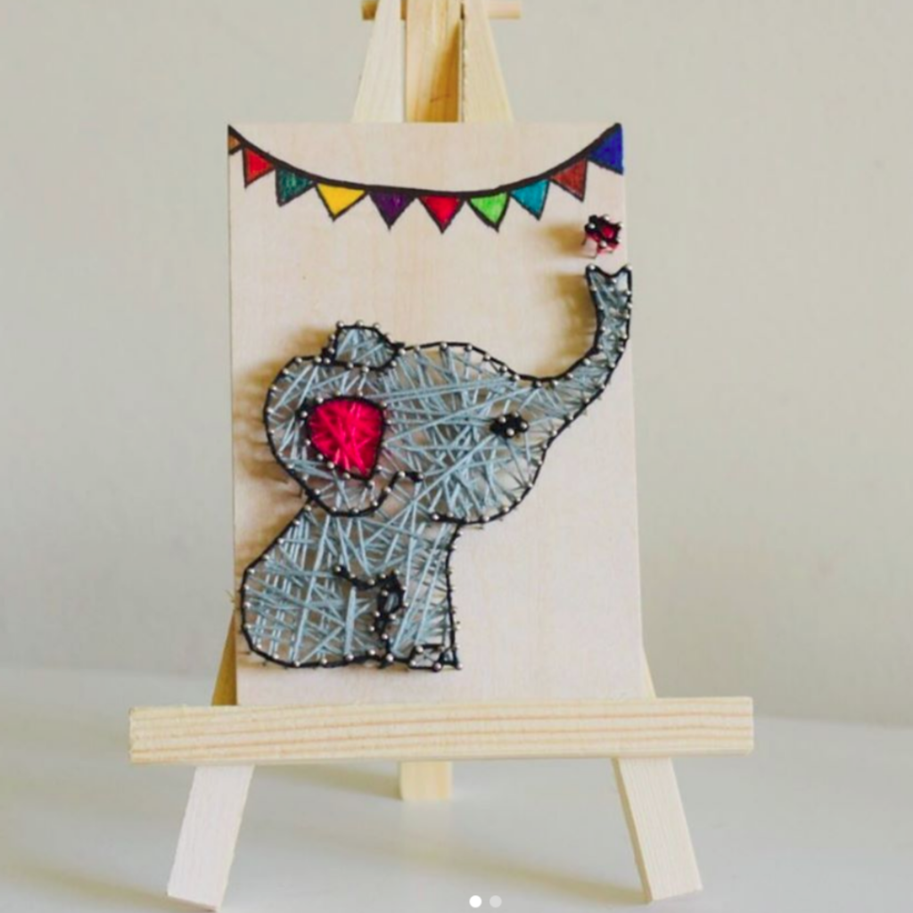 elephant string art 