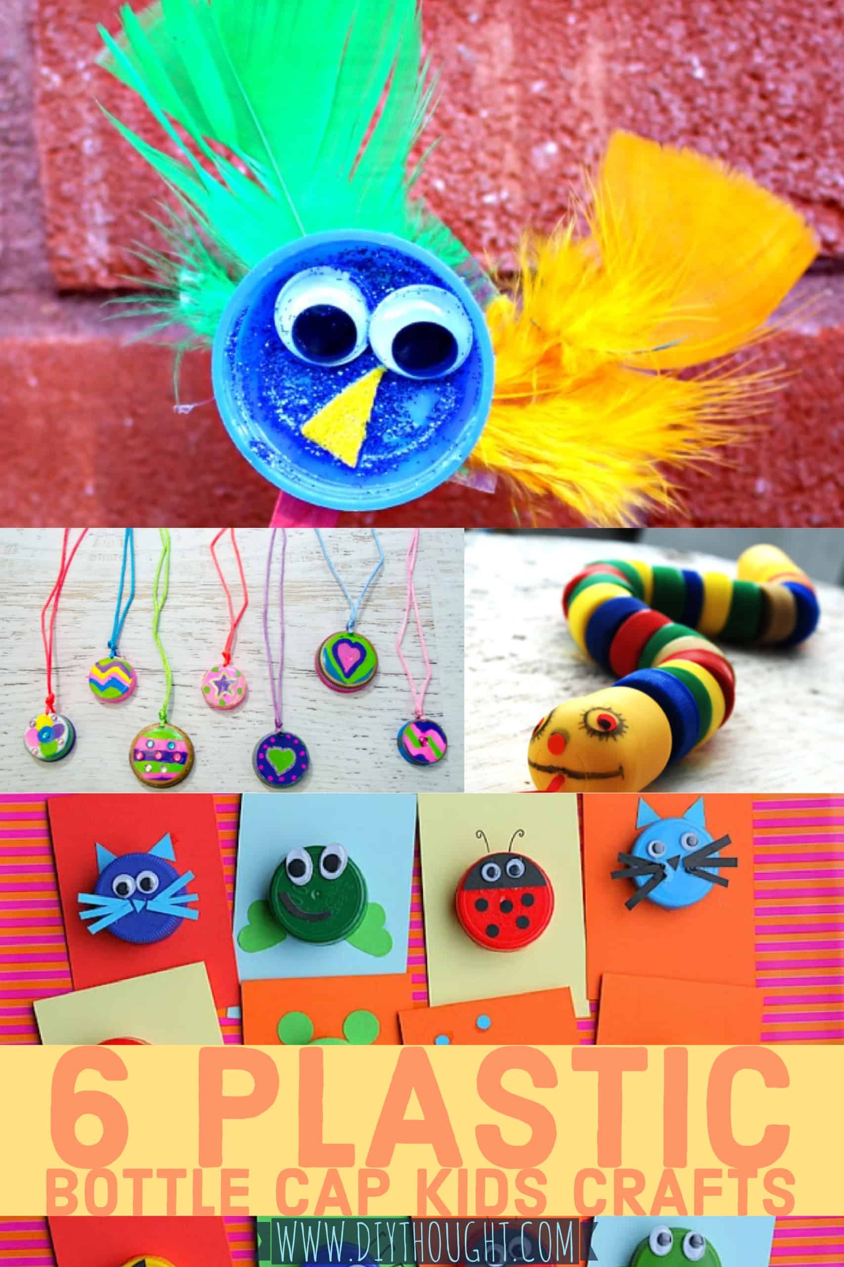 Plastic Bottle Cap Kids Crafts