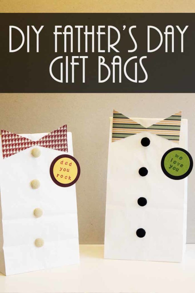 Father's day DIY gift bags 