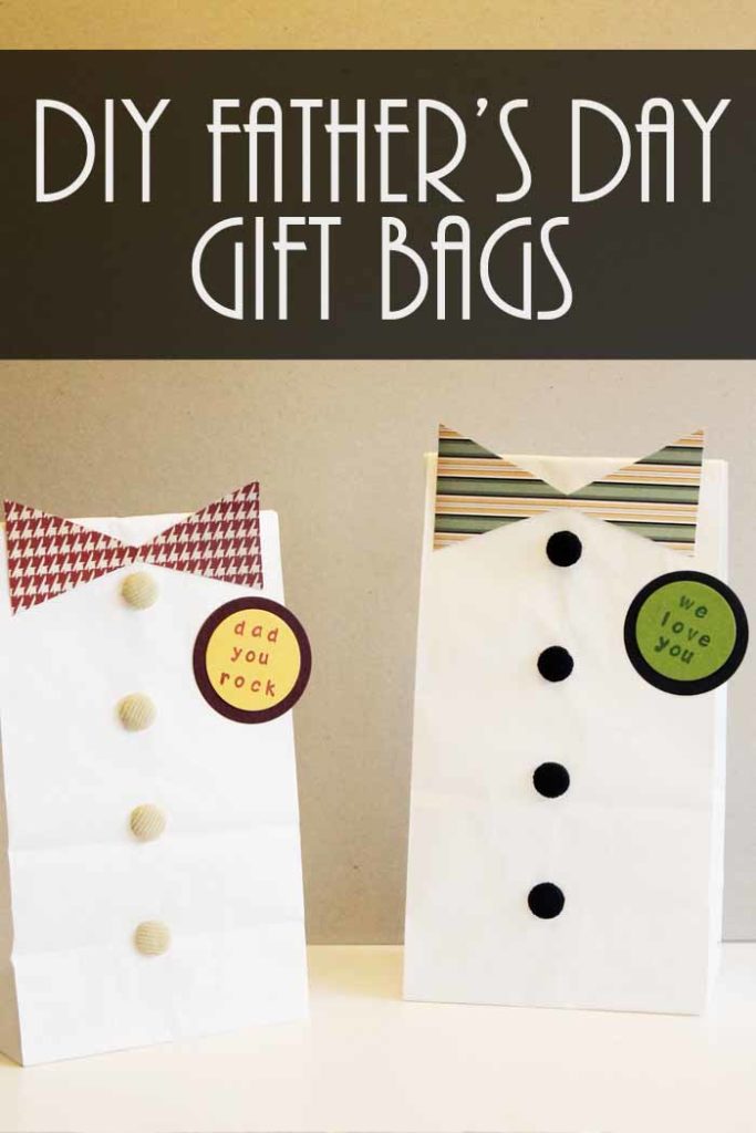 Father's day DIY gift bags