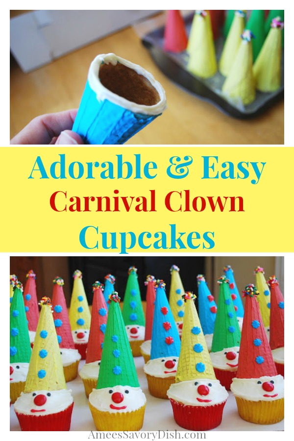clown cupcakes