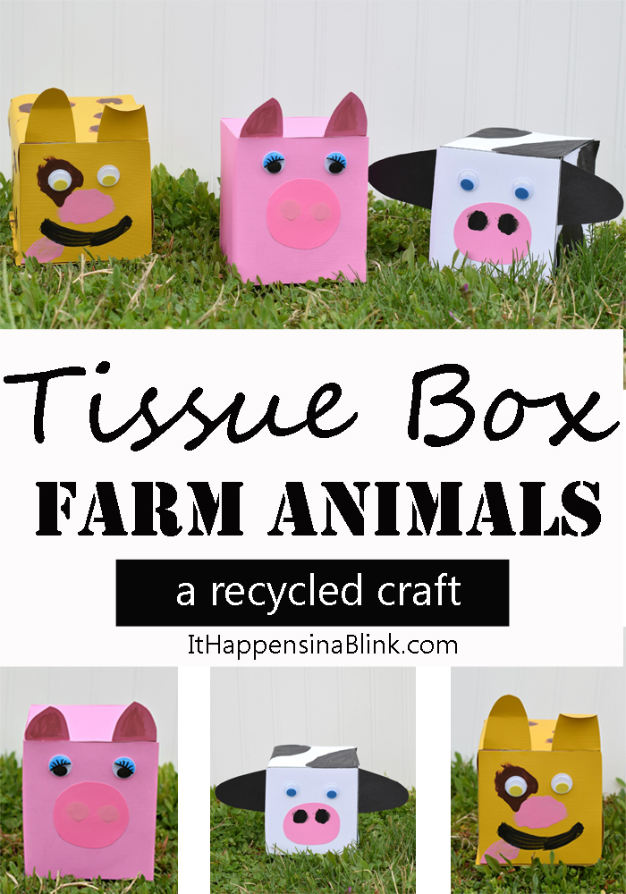 tissue box farm animals