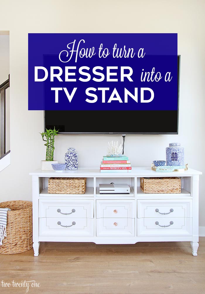 7 Of The Best Tv Stand Upcycle Projects, Old Dresser Made Into Tv Stand