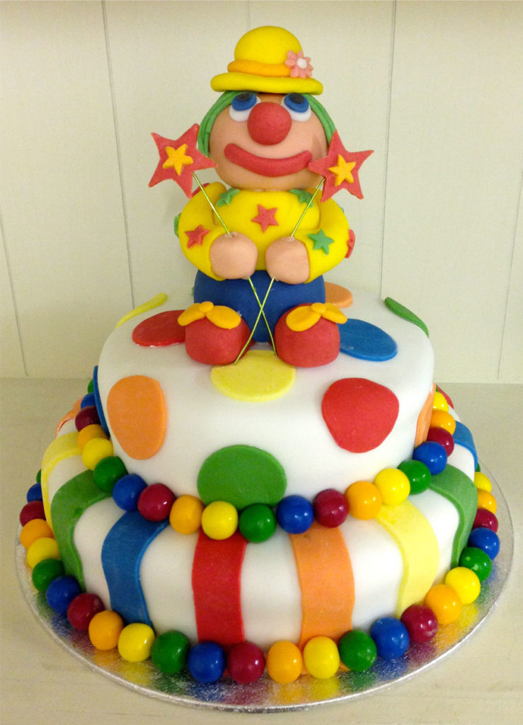 how to make fondant clown cake