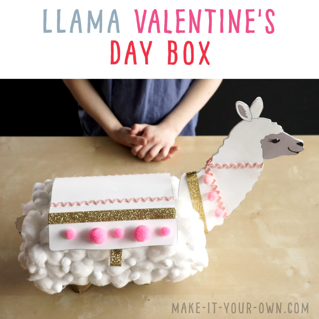 llama treasure box from tissue box