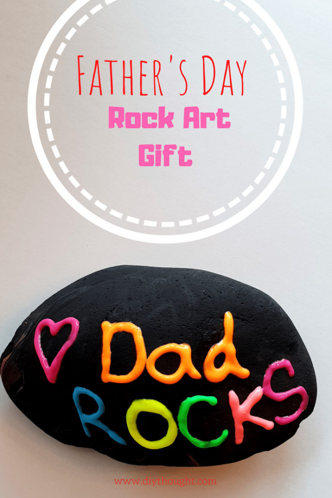 dad rocks painted rock