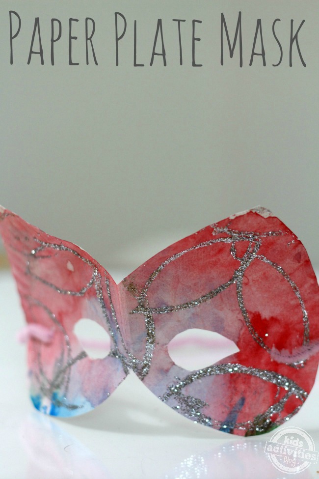 how to make a paper plate face mask with elastic
