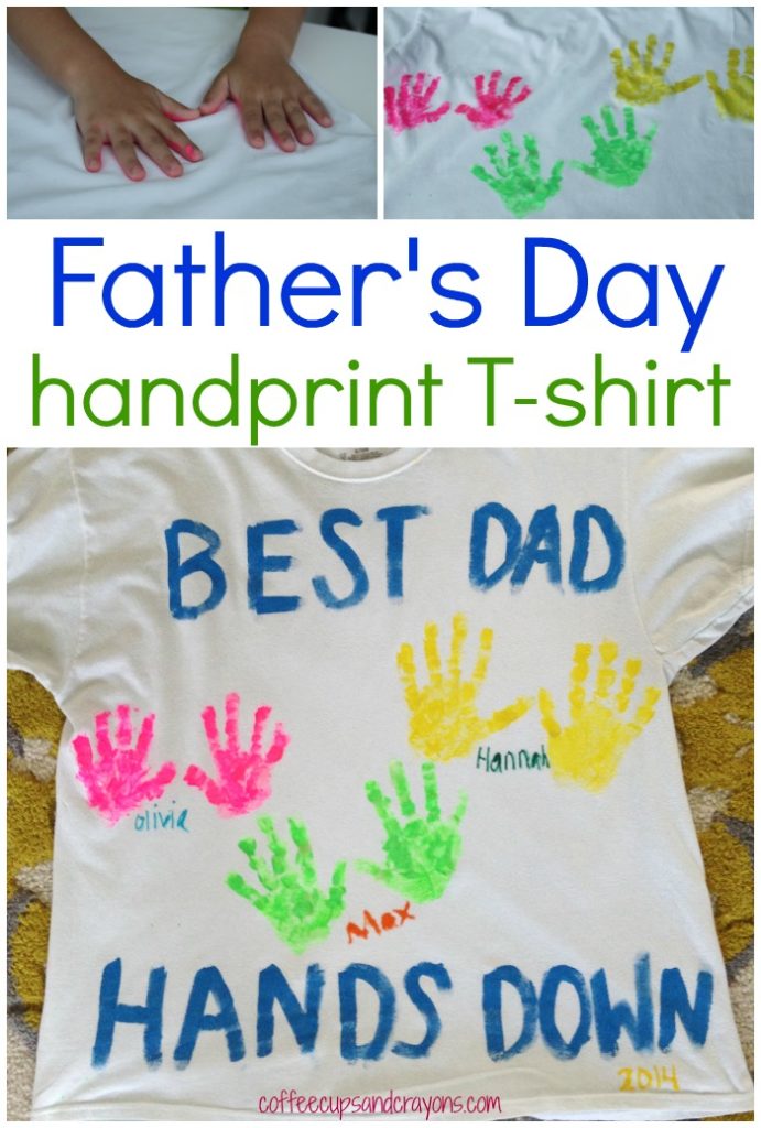 handprint t-shirt for dad