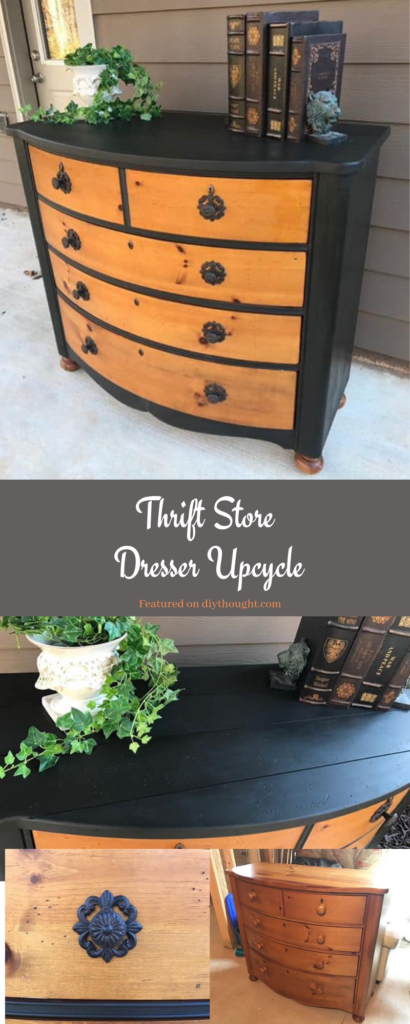 Thrift store dresser upcycle