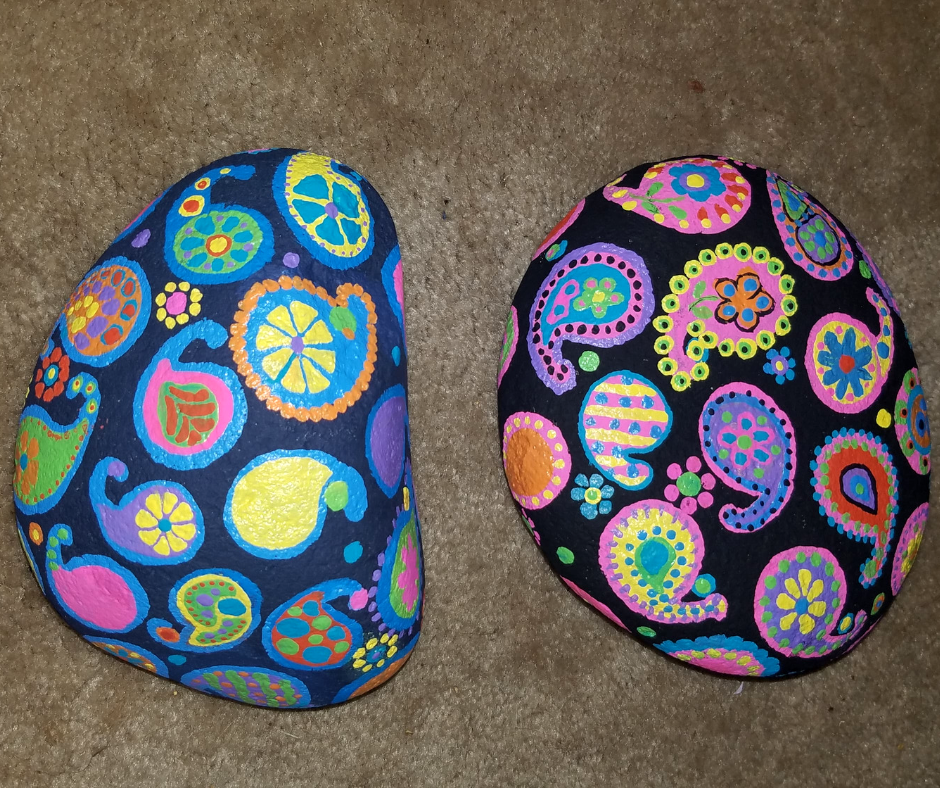 painted rock design