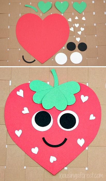 strawberry paper craft