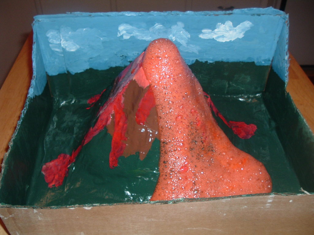 erupting volcano science experiment 