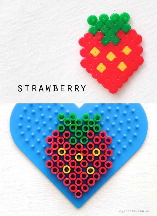 Hama/ Perler Bead Strawberry