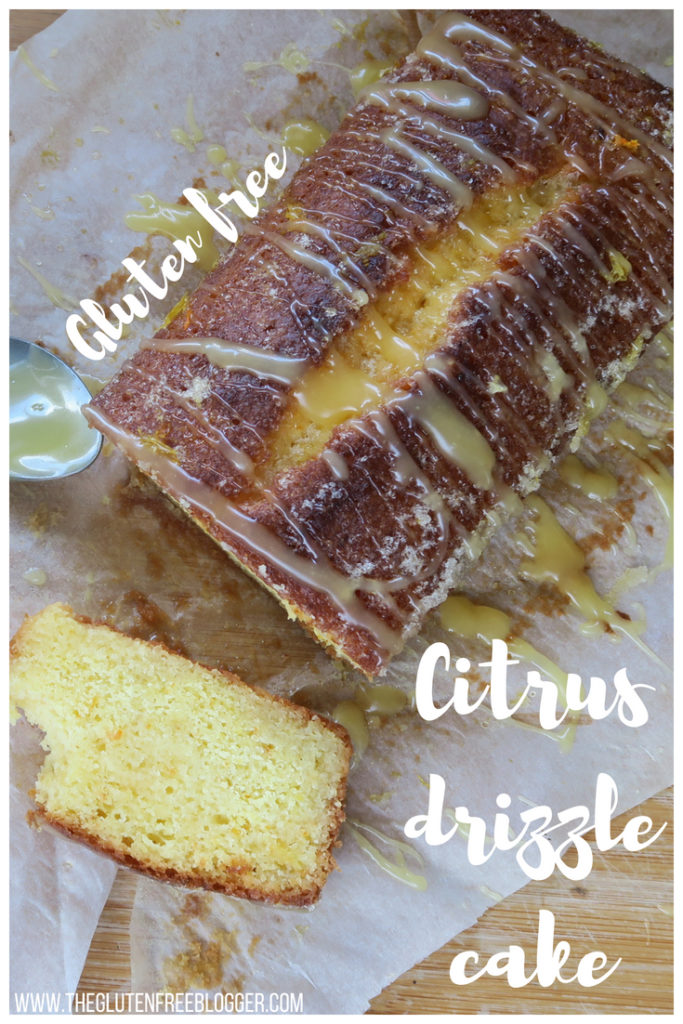 gluten free citrus drizzle cake
