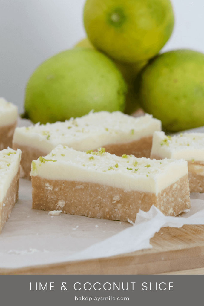 lime and coconut slice