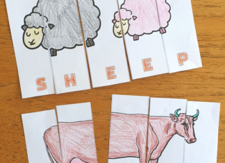 farm animal letter puzzle worksheet