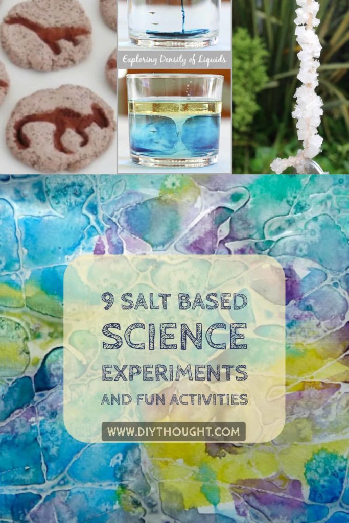 salt based science experiments and art projects 