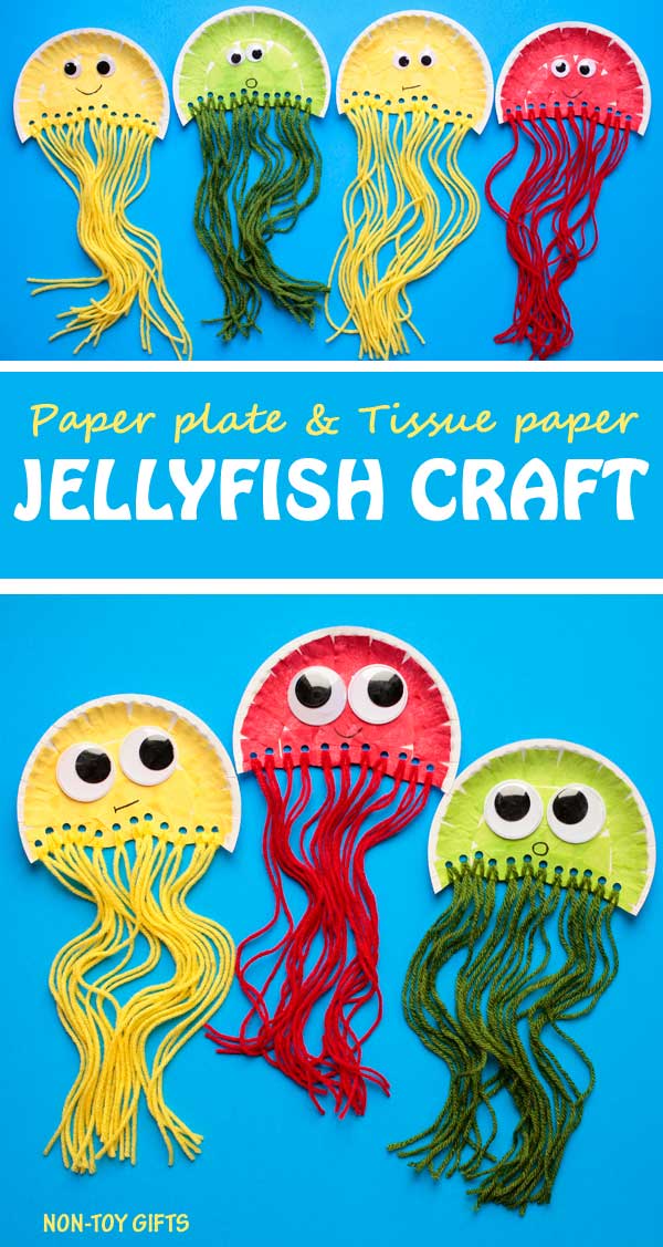 paper plate jellyfish