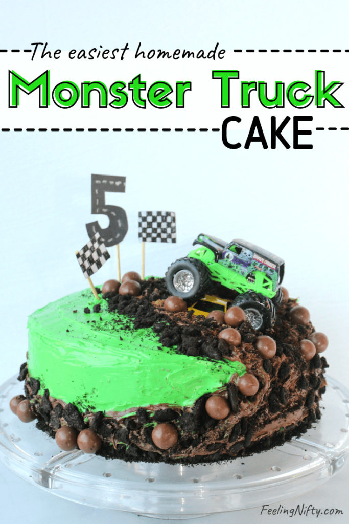 monster truck cake