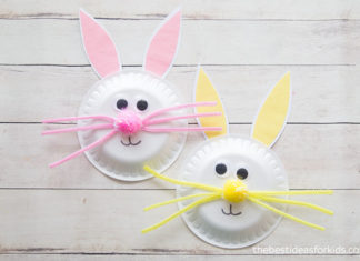 paper plate rabbits
