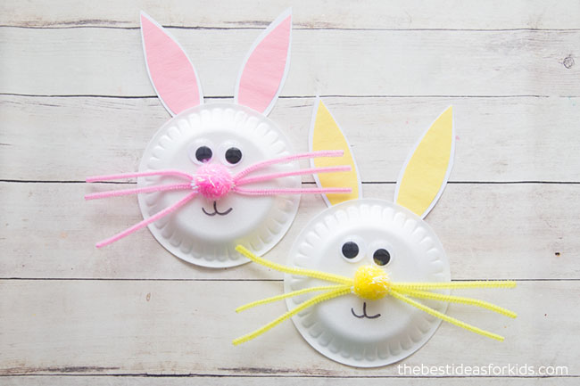 paper plate rabbits