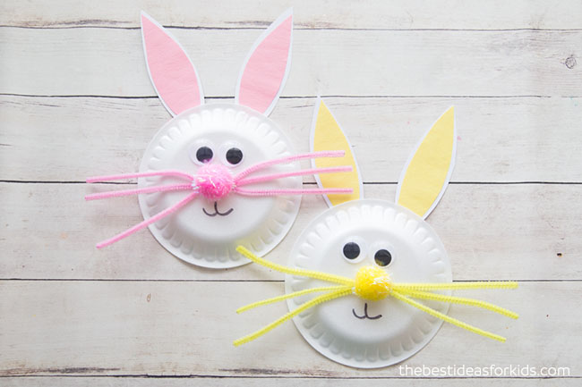 paper plate bunny rabbit