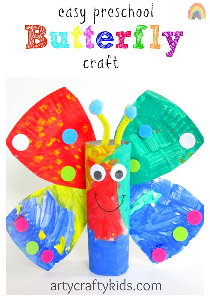 paper plate butterfly