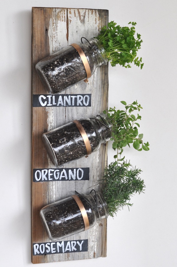 mason jar plant pot