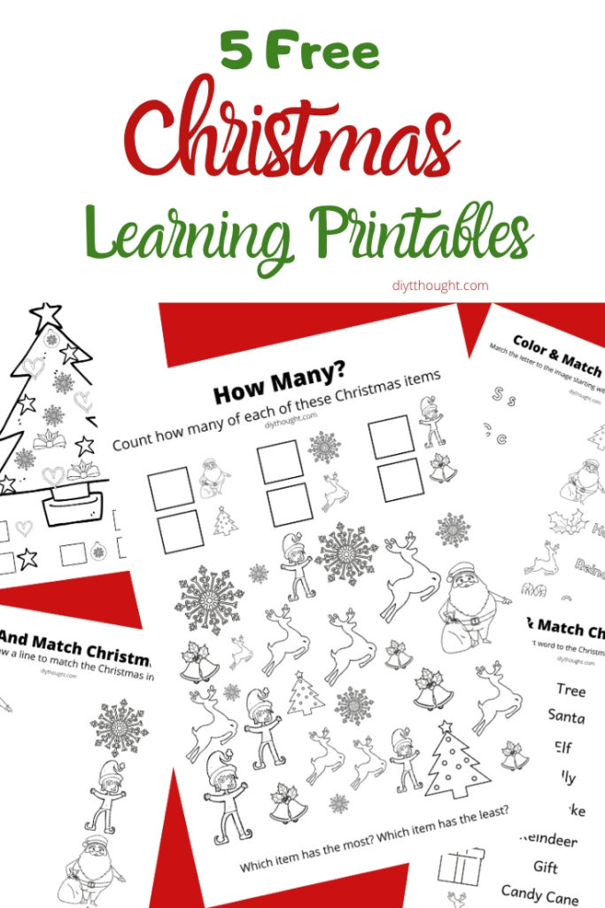 Christmas learning printables