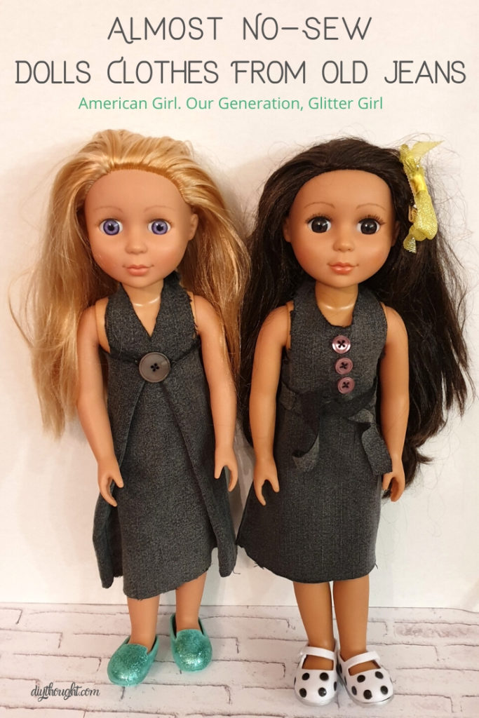 no sew dolls clothes from jeans