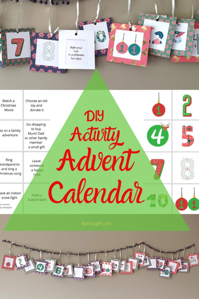 DIY Activity Advent Calendar DIY Thought